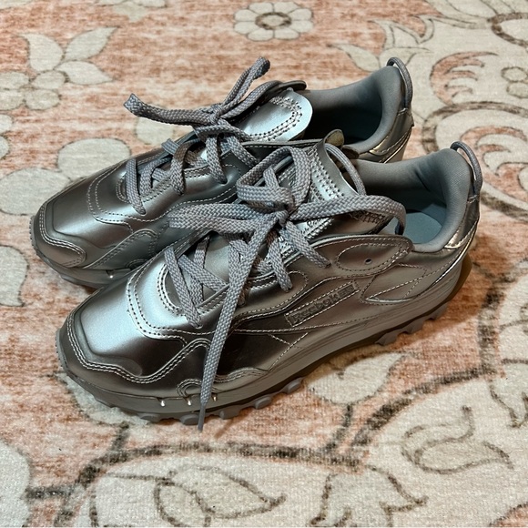 Reebok Classic Silver Metallic Shoes - Picture 3 of 6